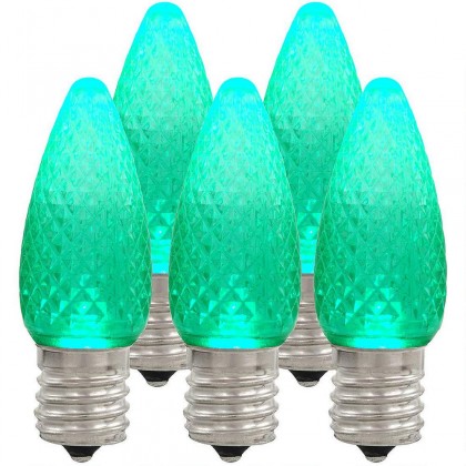 25 Green LED C9 Replacement Lamps